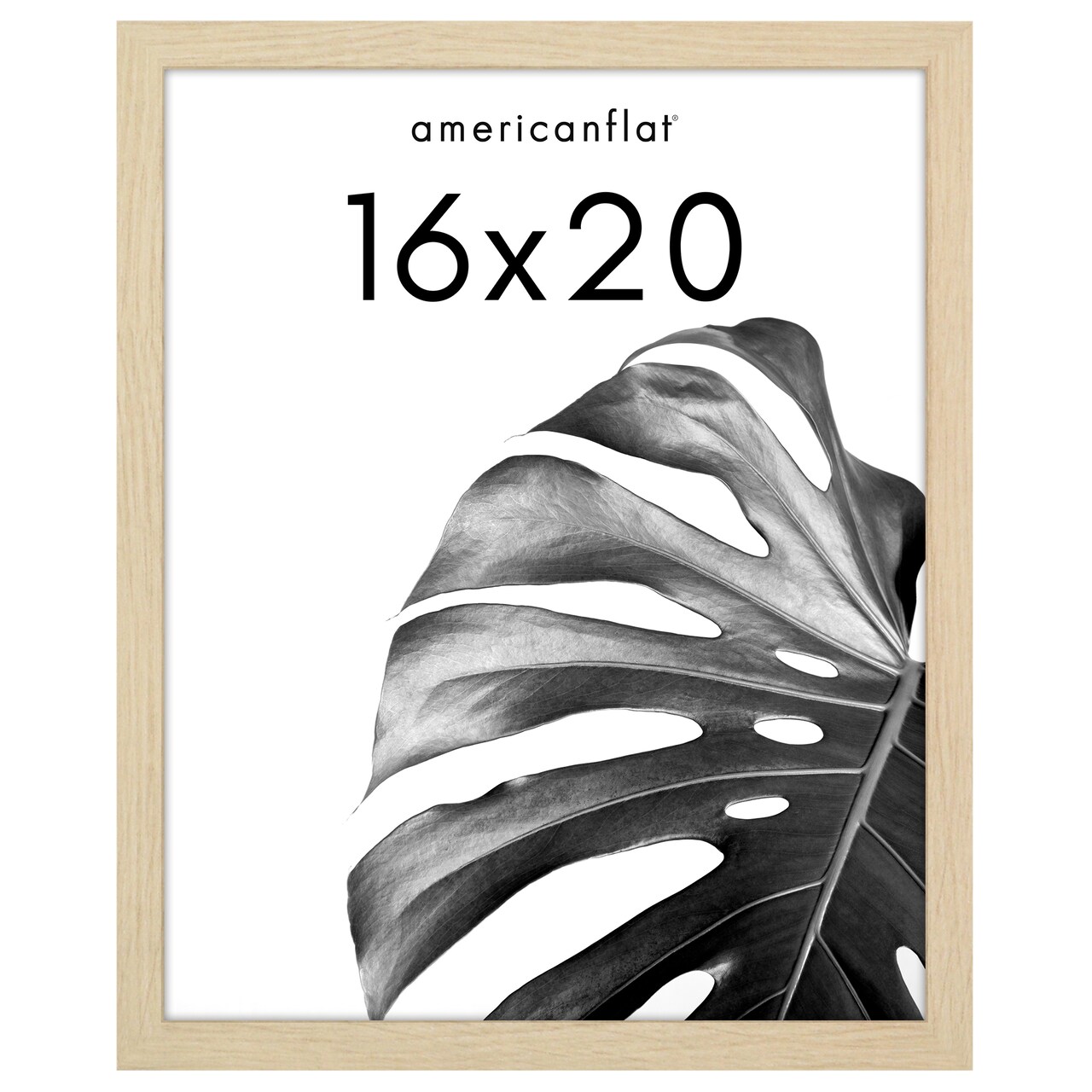 Americanflat Gallery Poster Frame - Wooden Picture Frame for Wall Art - Plexiglass Cover - Hanging Hardware for Horizontal or Vertical Display